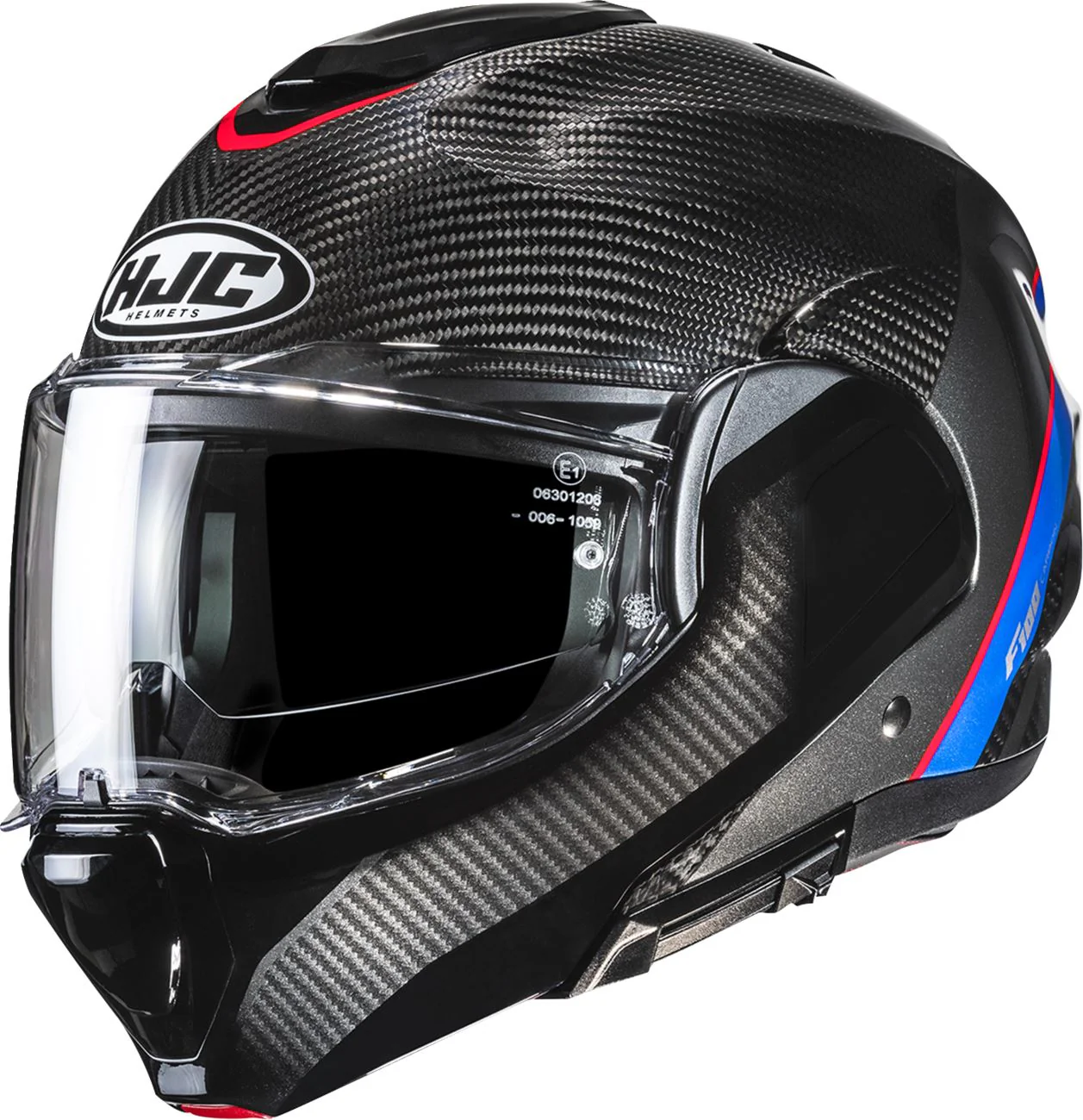 HJC F100 Carbon Modular Motorcycle Helmet - Stan - Image 2