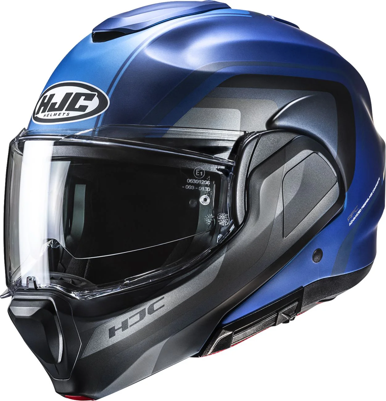 HJC F100 Modular Motorcycle Helmet - Reff - Image 3
