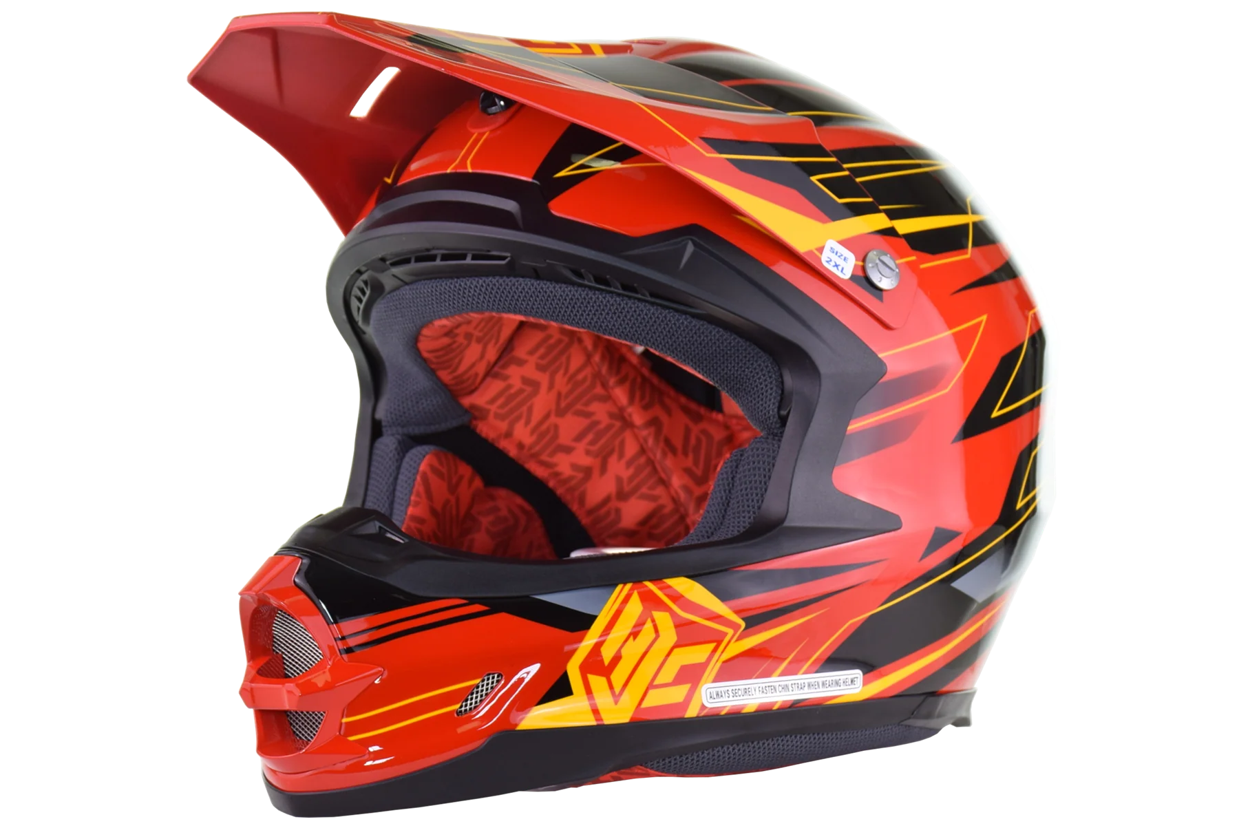 HJC - FG-X Talon MC1 Helmet - Red - Large - Image 2