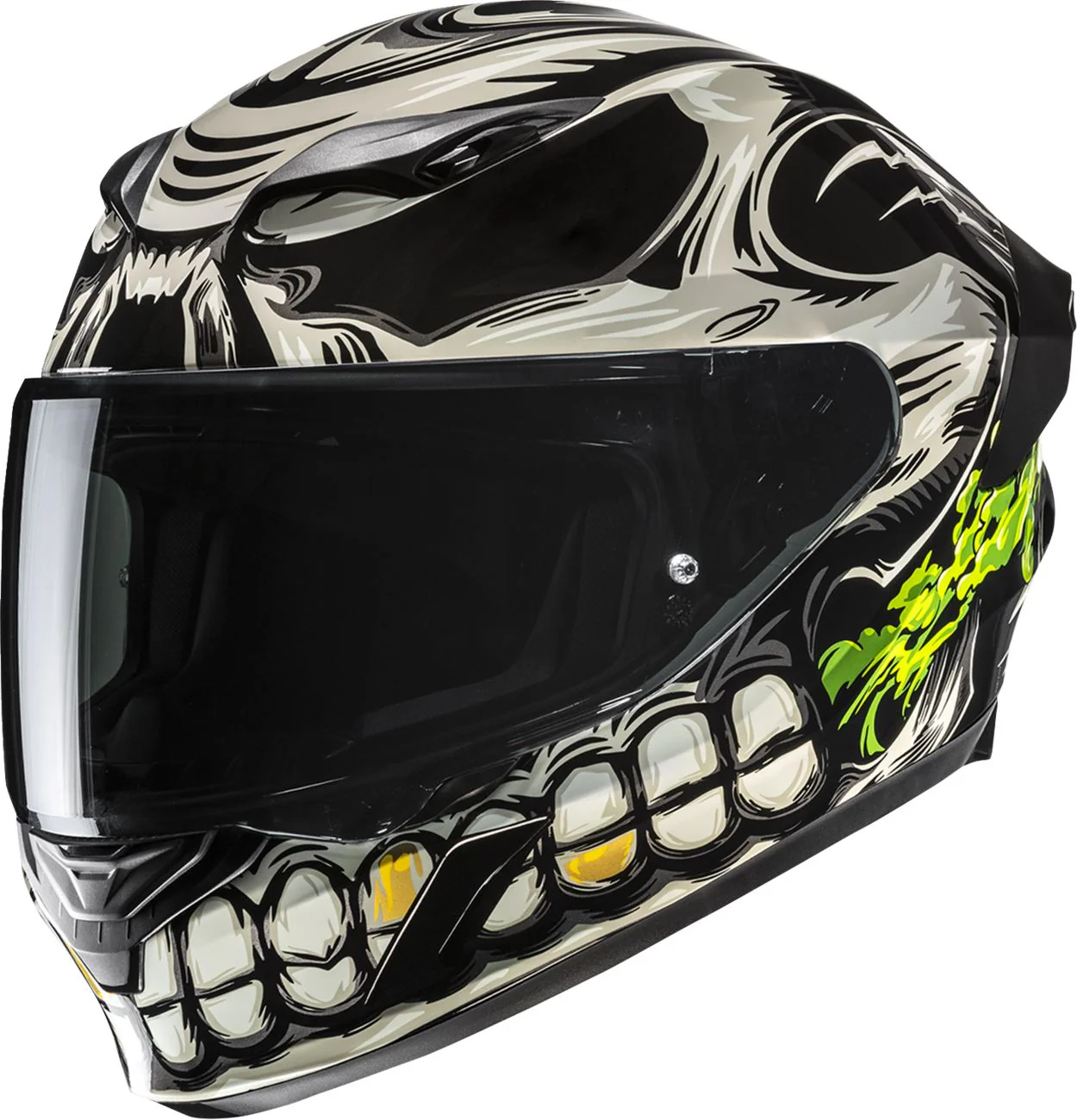 HJC i11 Helmet - Acid Skull - Image 4