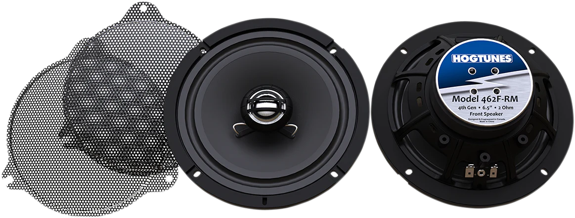 Hogtunes - 6.5" Replacement Front Speakers - Harley Davidson 462F-RM