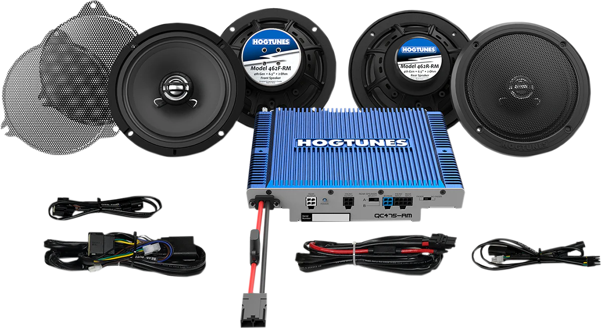 Hogtunes - Speaker/Amp Kit - Ultra QC ULTRA 4-RM