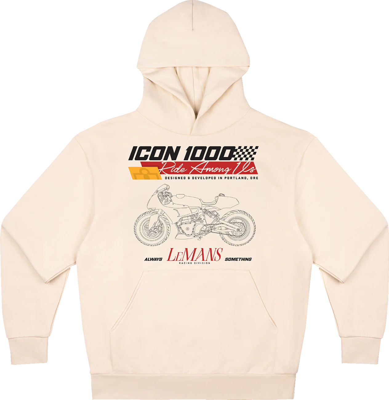 ICON Always Something* Hoodie - Ivory - Small 3050-7294