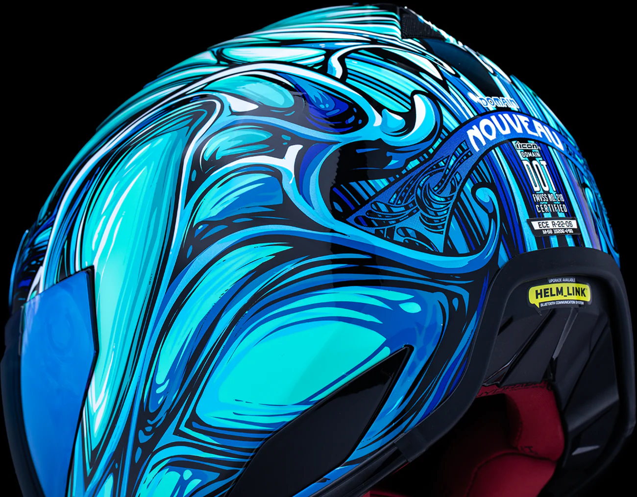 ICON Domain* Helmet - Nouveau - Blue - Small 0101-18531 - Image 2