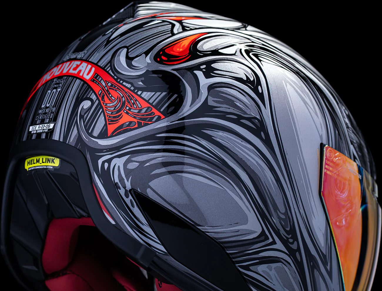 ICON Domain* Helmet - Nouveau - Silver - XS 0101-18523 - Image 7