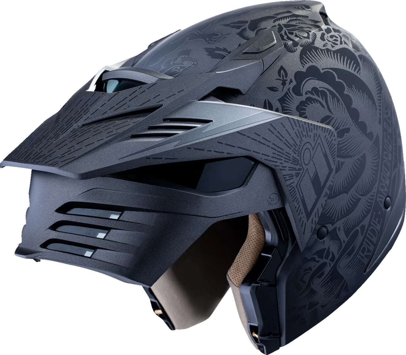 ICON Elsinore™ Helmet - Darkgard - Black - Image 6