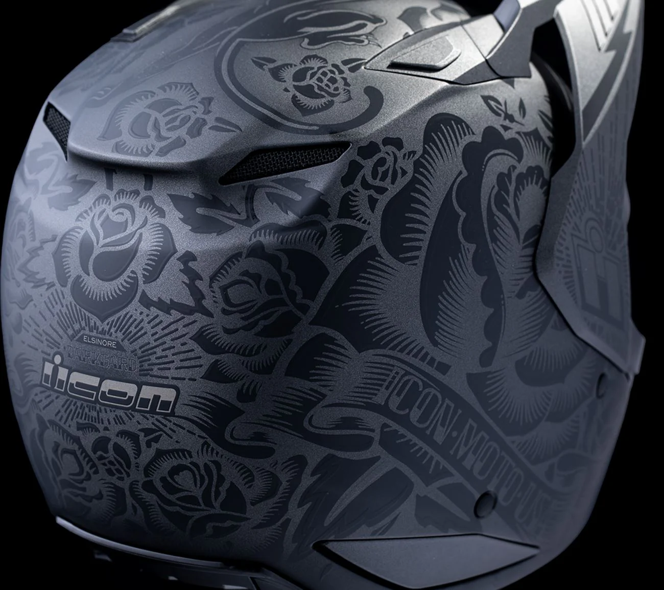 ICON Elsinore™ Helmet - Darkgard - Black - Image 7