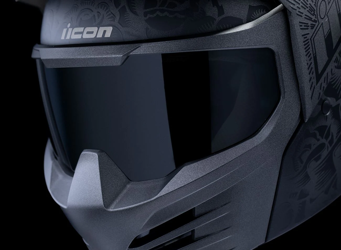 ICON Elsinore™ Helmet - Darkgard - Black - Image 8