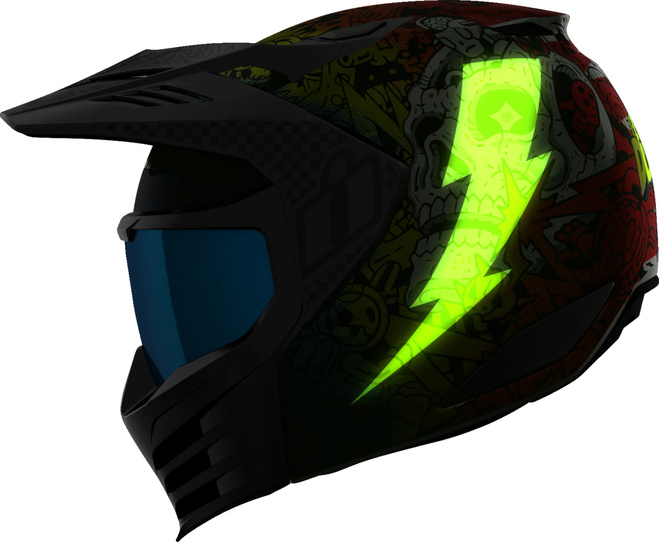 ICON Elsinore* Helmet - Doodle 3 - White - 2XL 0104-3442 - Image 8
