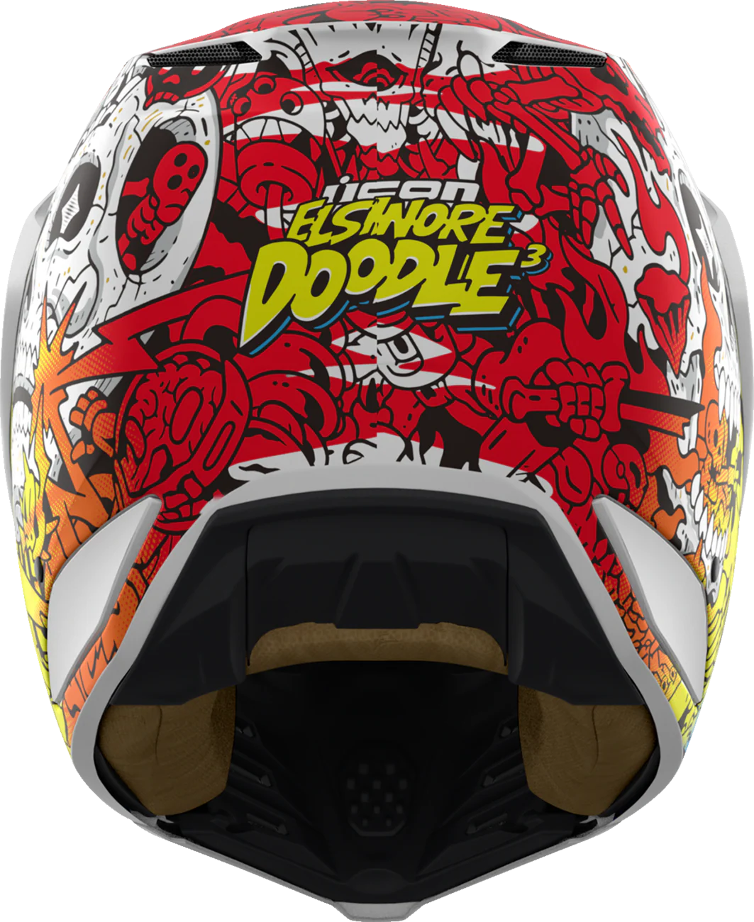 ICON Elsinore* Helmet - Doodle 3 - White - Medium 0104-3439 - Image 3