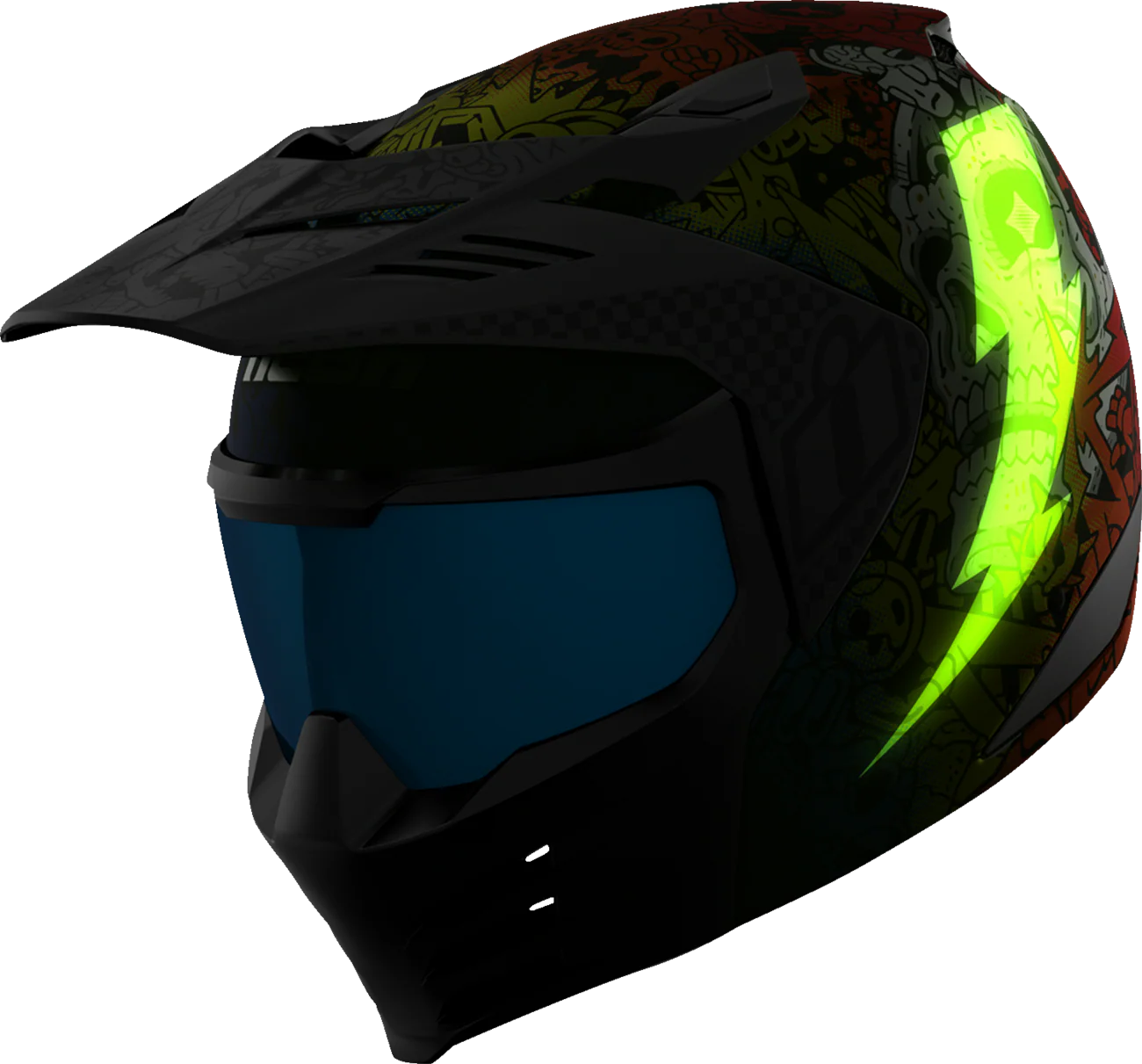 ICON Elsinore* Helmet - Doodle 3 - White - Medium 0104-3439 - Image 7