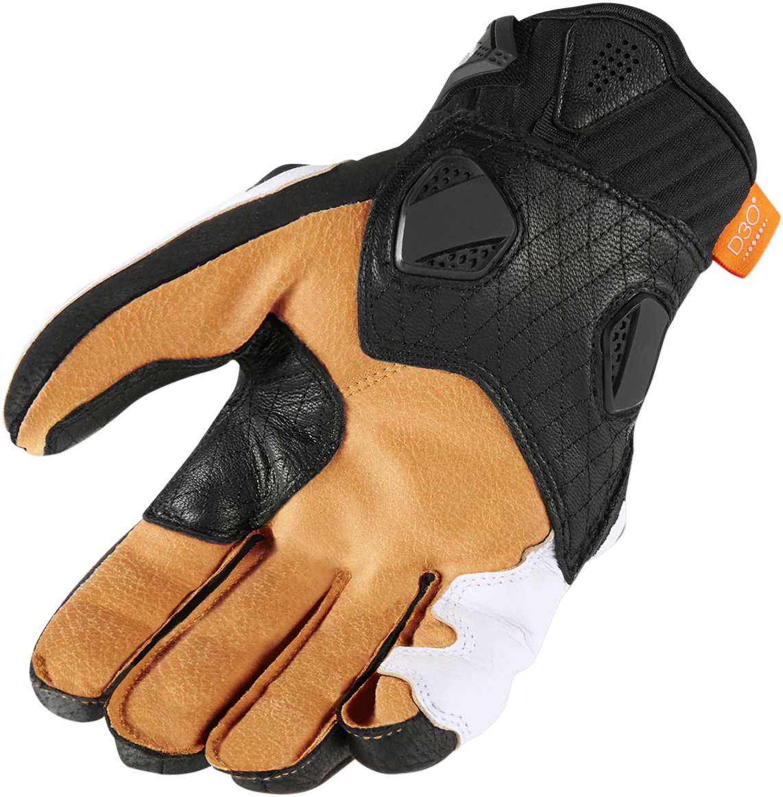 ICON Hypersport* Short Gloves - White - Large 3301-3553