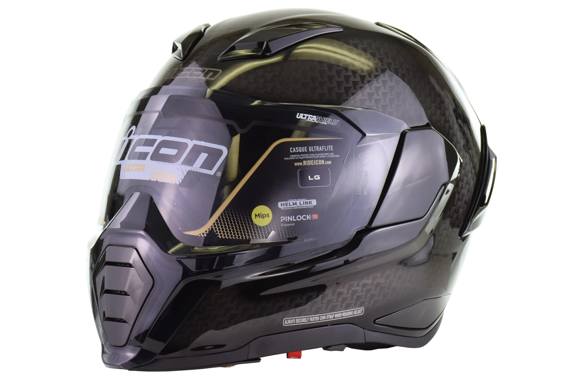 ICON Ultraflite™ Helmet - Carbon - MIPS® - Black - Image 6