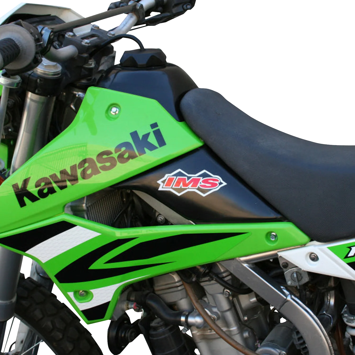 IMS PRODUCTS INC. Large-Capacity Gas Tank - Black - Kawasaki - 2.7 Gallon 113159-BK1
