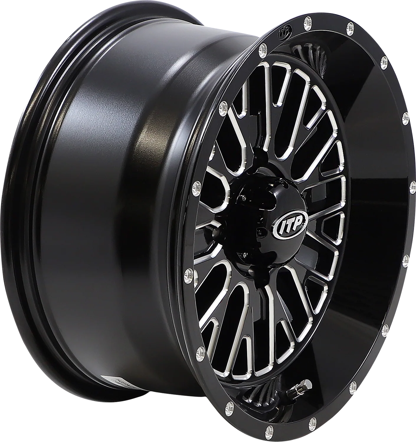 ITP Wheel - Momentum - Front/Rear - Black/Milled - 14x7 - 4/110 - 4+3 (+10 mm) 1422734731B - Image 2