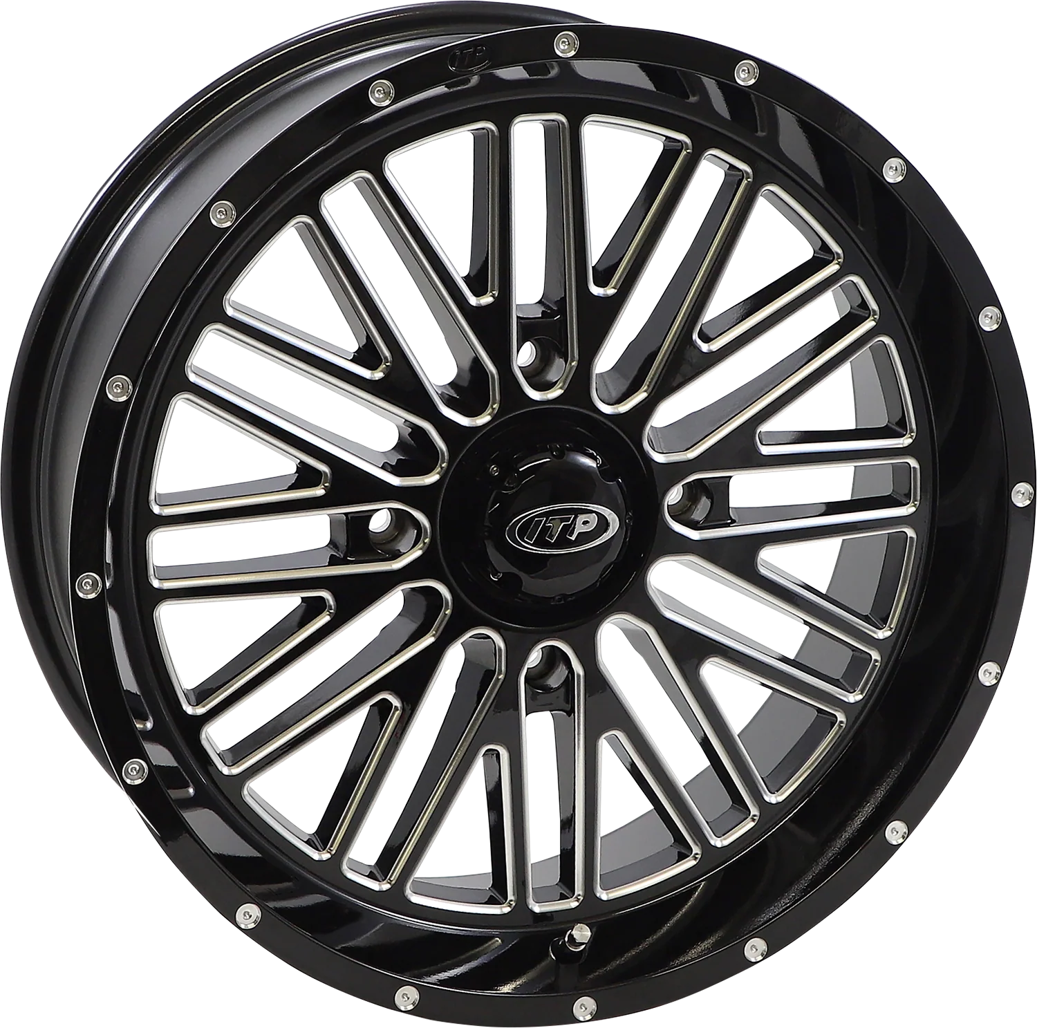 ITP Wheel - Momentum - Front/Rear - Black/Milled - 18x6.5 - 4/156 - 4+2.5 (+10 mm) 1822743731B - Image 2