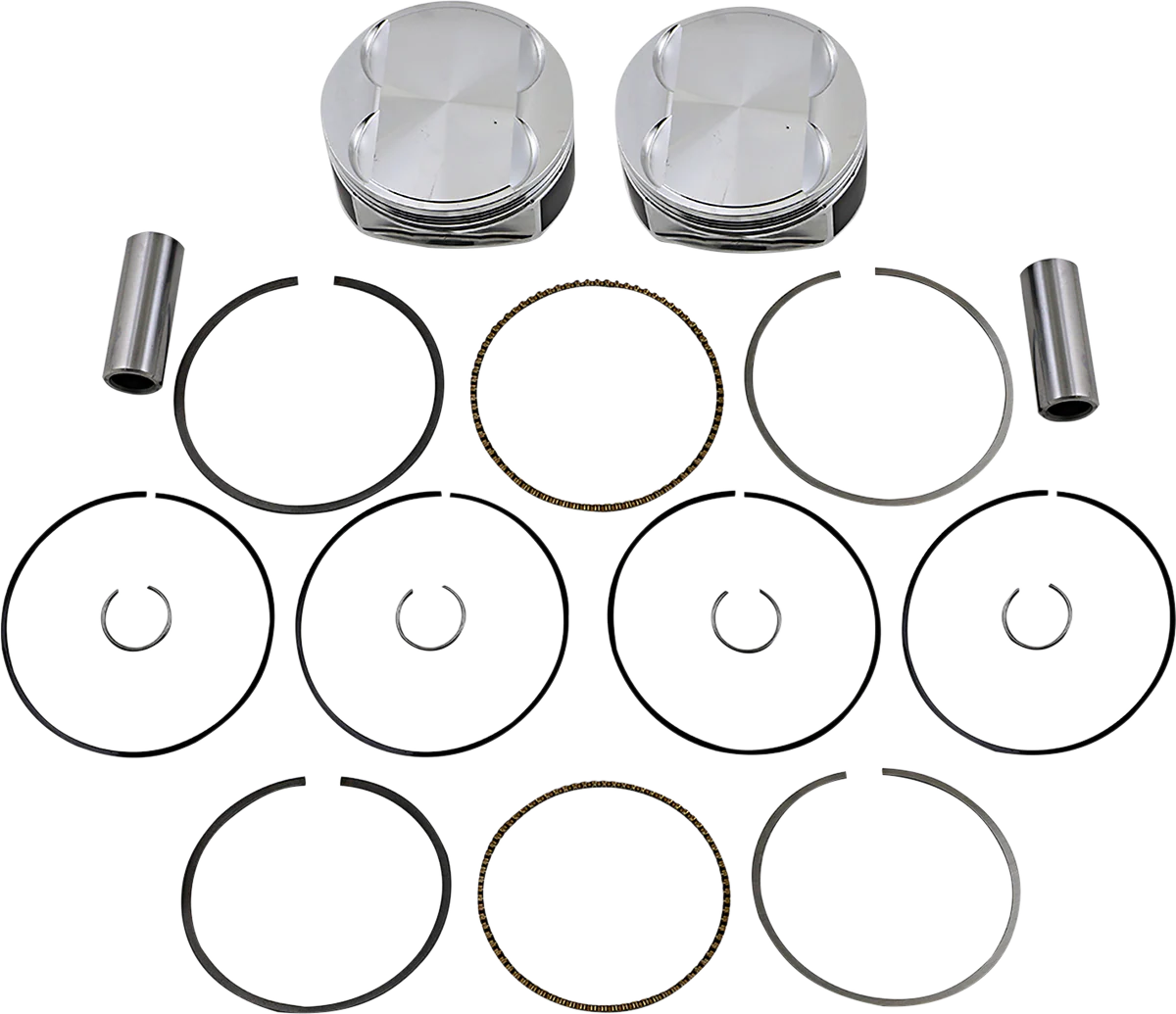JE PISTONS Piston Kit - 4.075" Bore - Standard - 114"/117" M8 370249 - Image 2