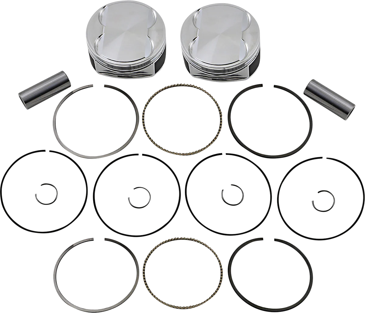 JE PISTONS Piston Kit - 4.08" Bore - +0.143" Oversize - 107" M8 370244 - Image 2
