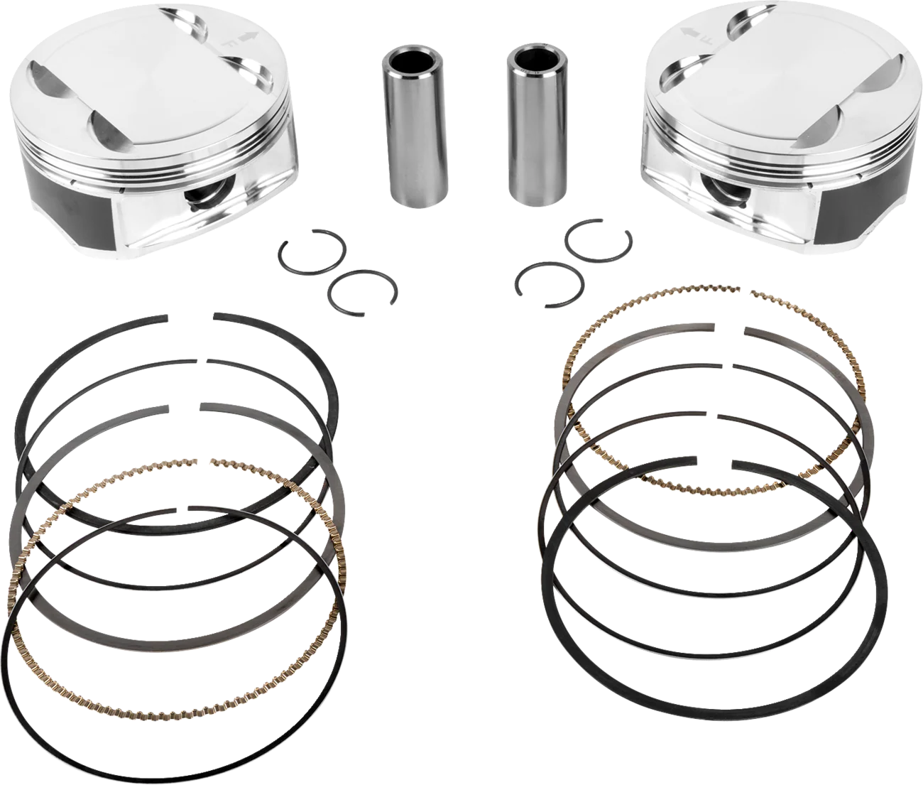 JE PISTONS Piston Kit - 4.250" Bore - 4.375" Stroke - 11.5:1 CR - 114" M8 398730