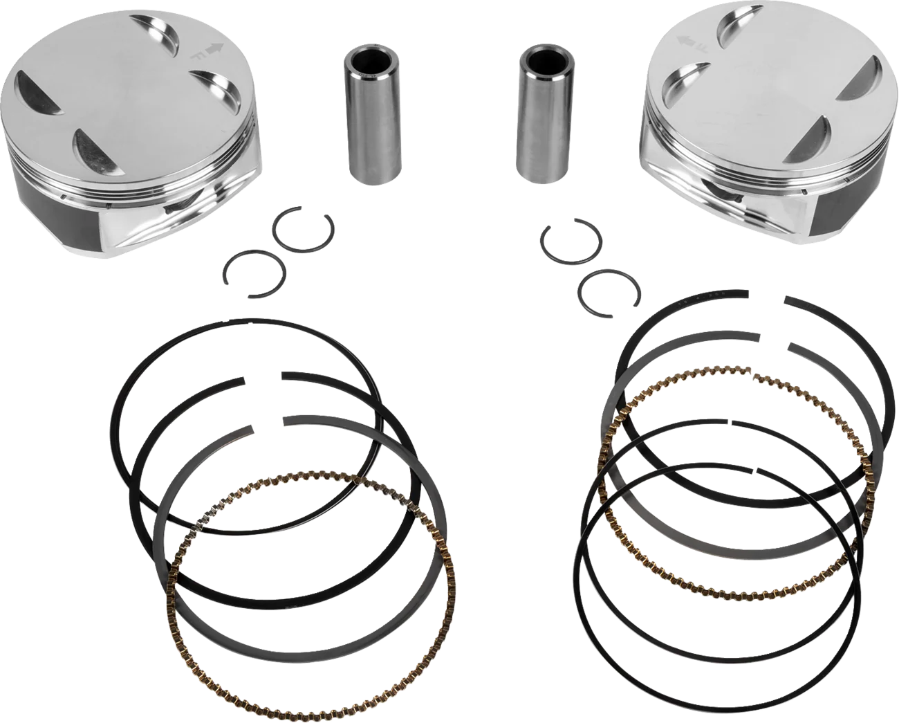 JE PISTONS Piston Kit - 4.255" Bore - 4.255" Stroke - 11.5:1 CR - 108" M8 399157
