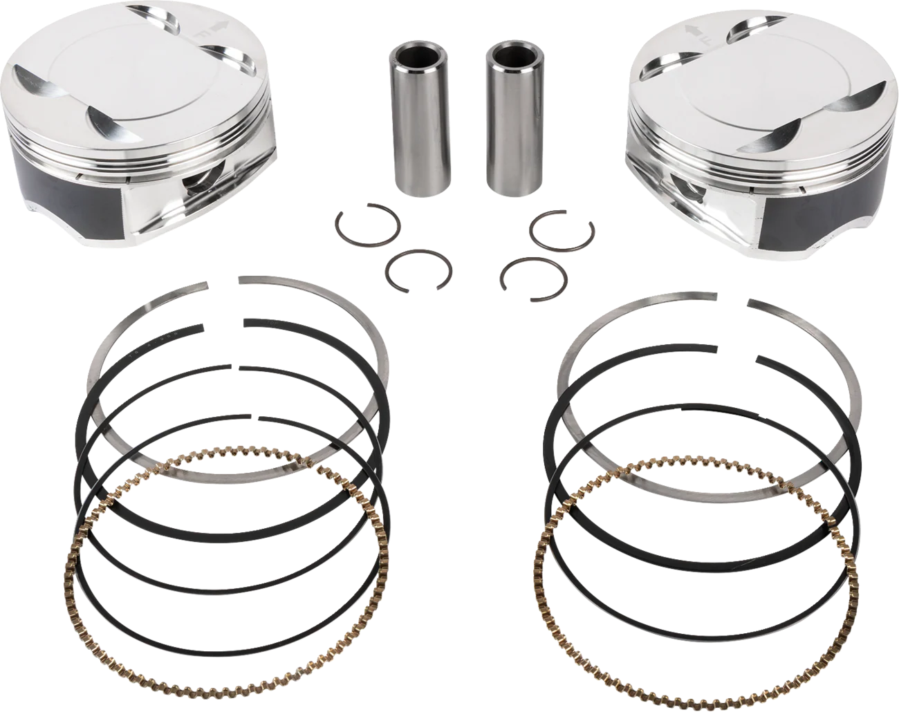 JE PISTONS Piston Kit - 4.255" Bore - 4.375" Stroke - 11.5:1 CR - 114" M8 399155