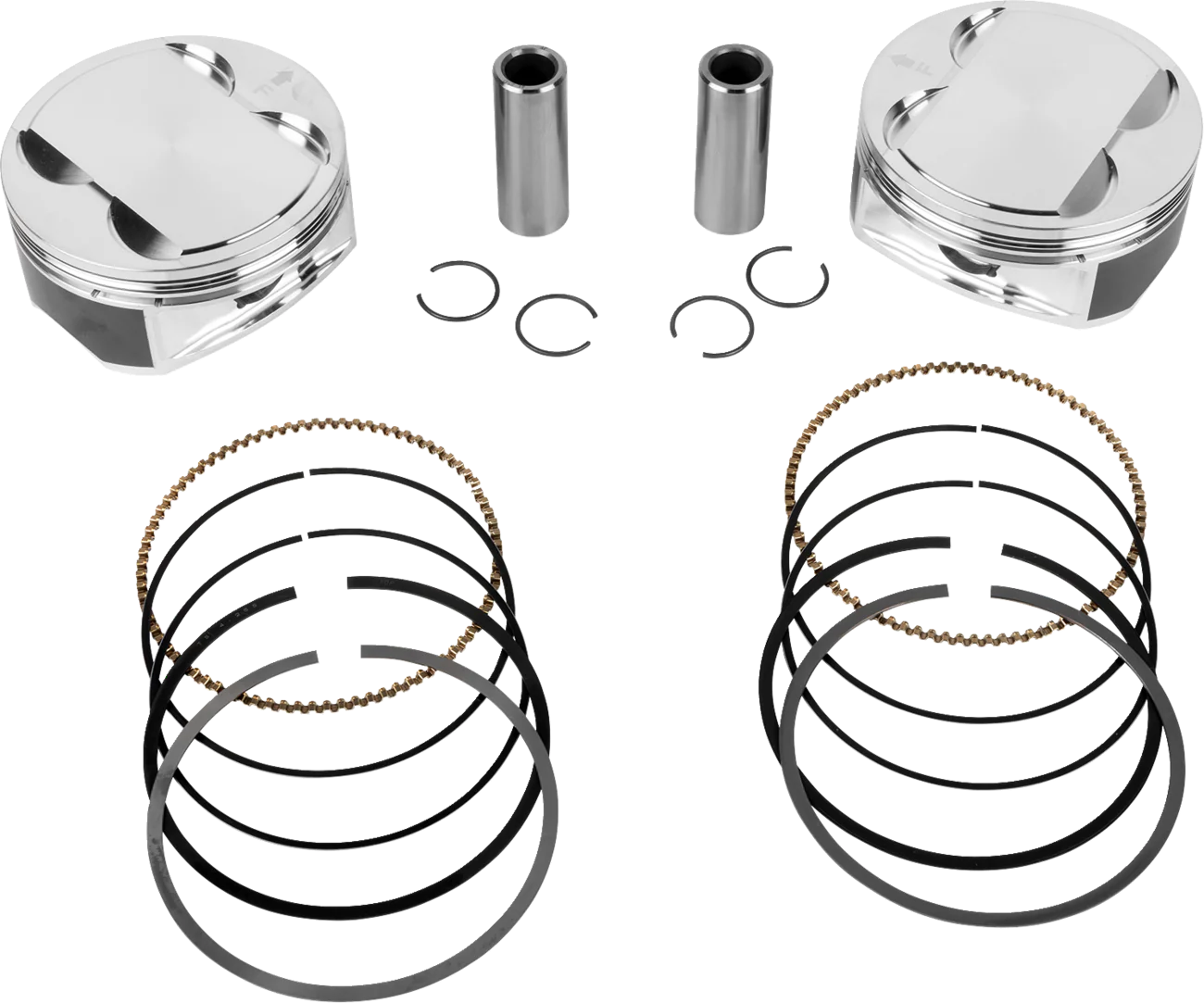 JE PISTONS Piston Kit - 4.255" Bore - 4.500" Stroke - 12.0:1 CR - 108" M8 399162