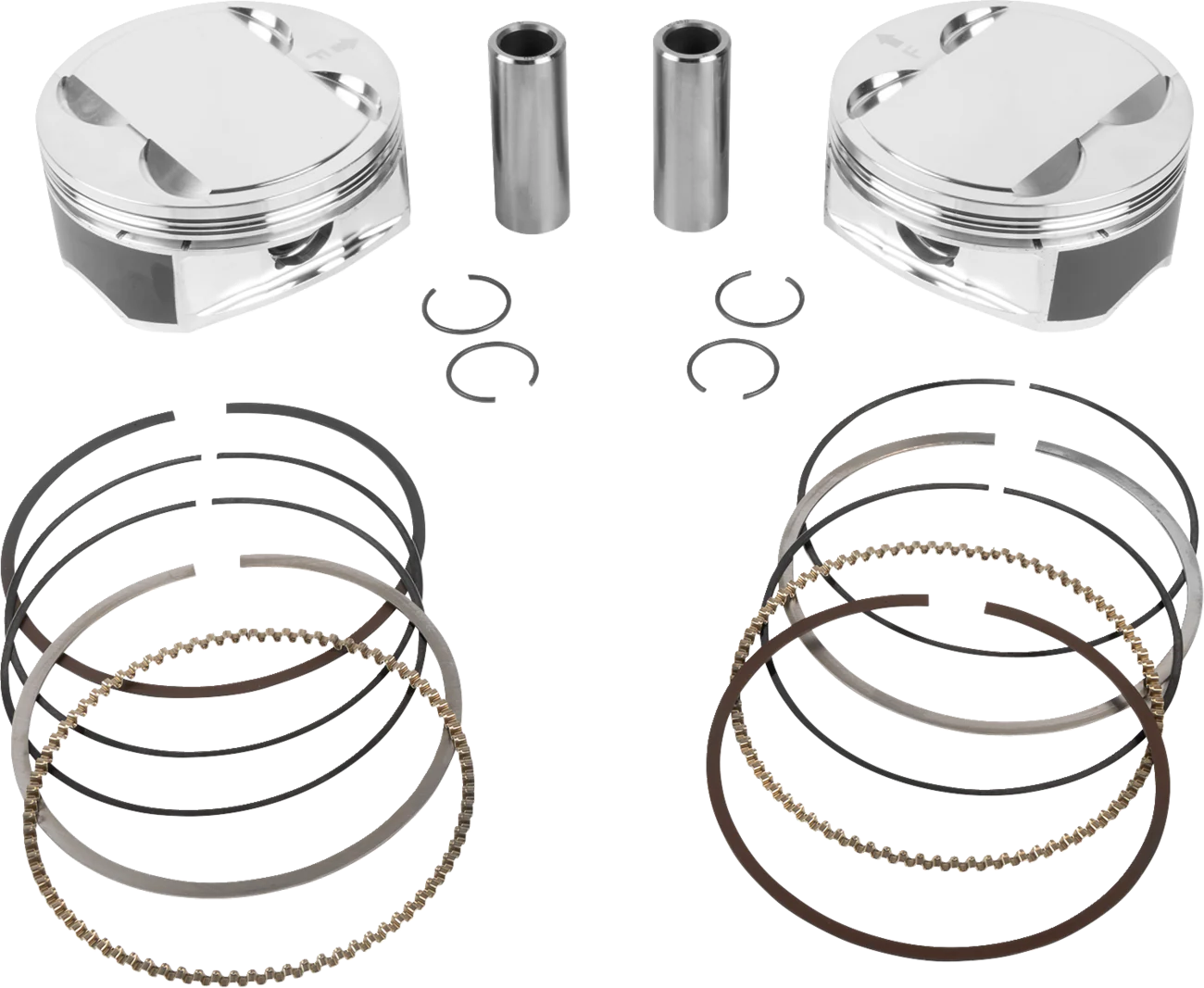 JE PISTONS Piston Kit - 4.260" Bore - 4.500" Stroke - 12.0:1 CR - 108" M8 399163