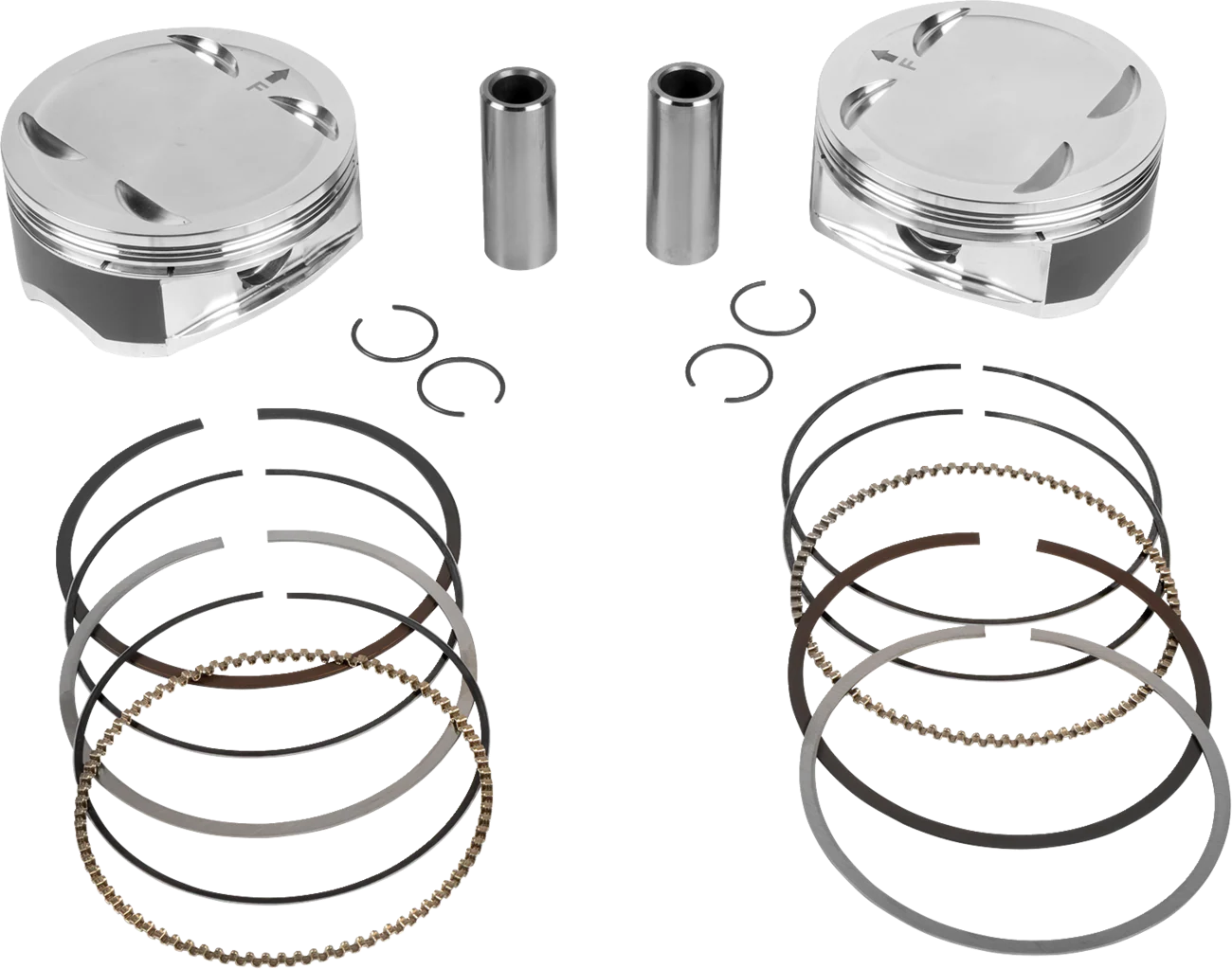 JE PISTONS Piston Kit - 4.320" Bore - 4.320" Stroke - 11.5:1 CR - 108" M8 399159