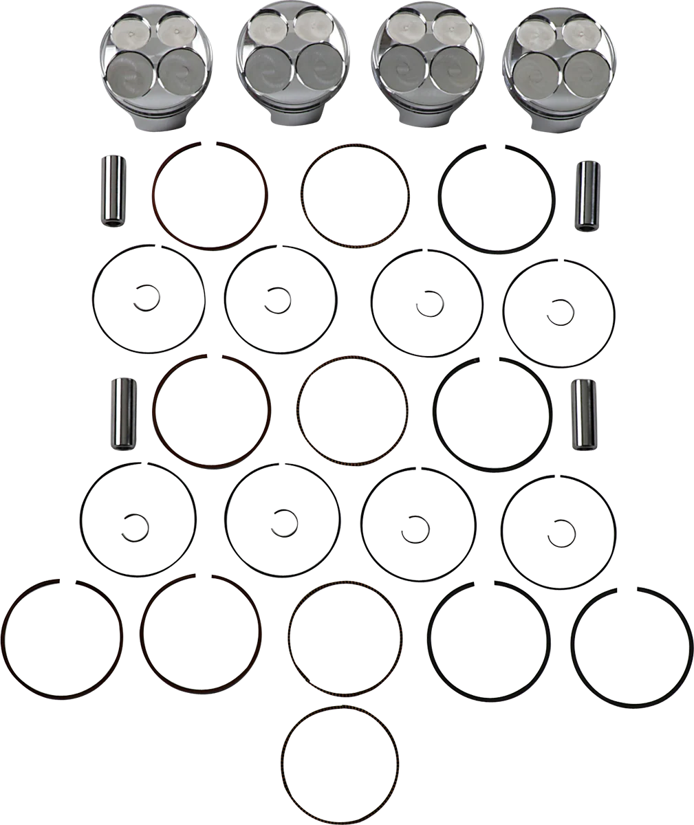 JE PISTONS Piston Kit - 69.00 mm - 13.5:1 CR - Honda 262277