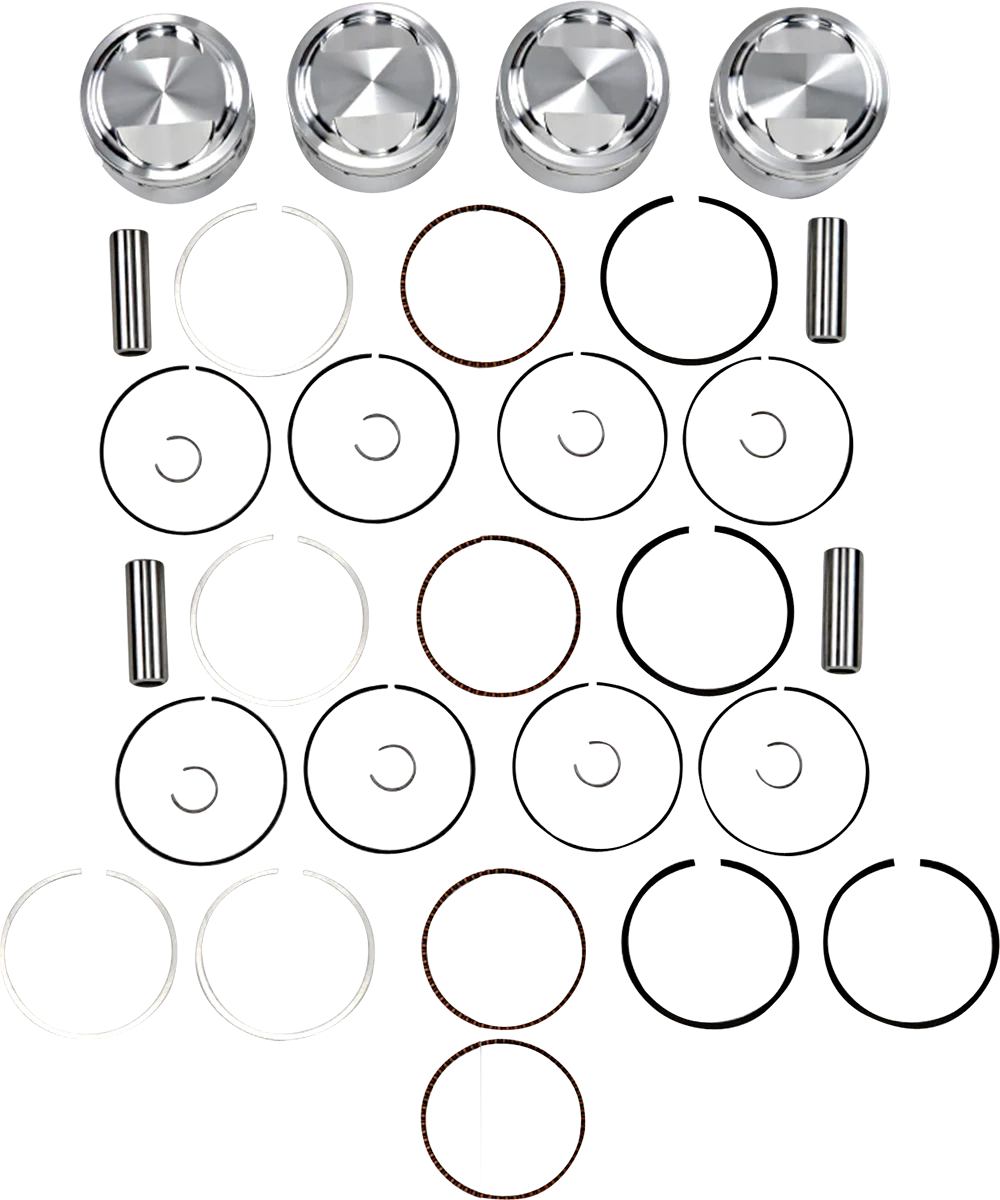 JE PISTONS Piston Kit - 72.00 mm - 10.25:1 CR - Kawasaki 125473