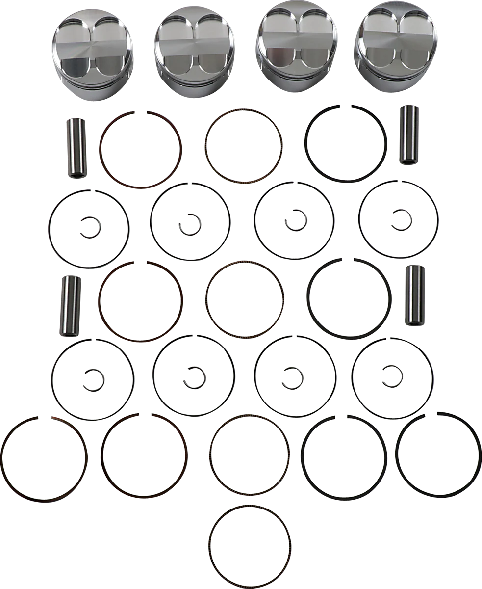 JE PISTONS Piston Kit - 72.00 mm - 12.0:1 CR - Honda 138979