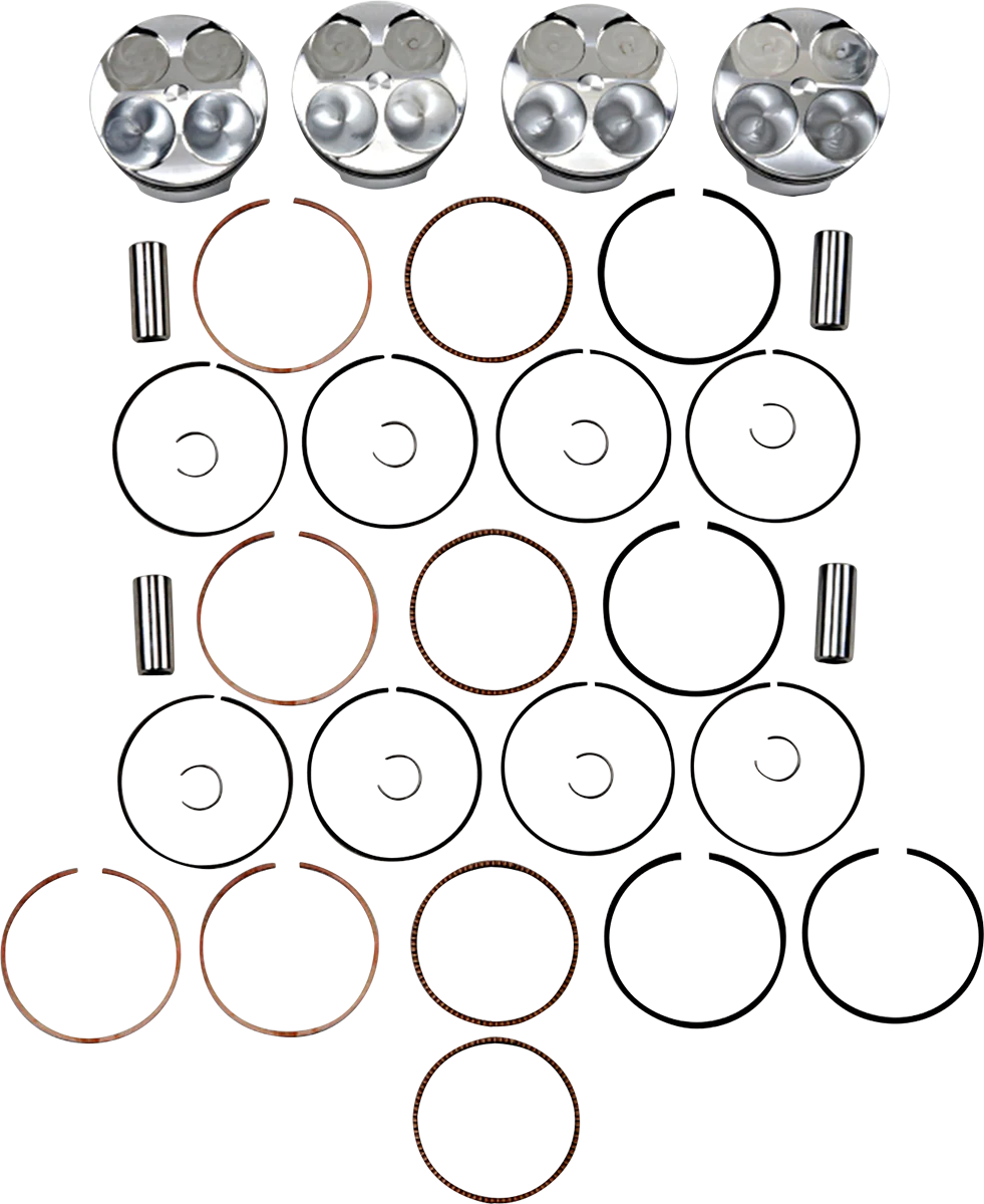JE PISTONS Piston Kit - 75.00 mm - 13.5:1 CR - Honda 222118