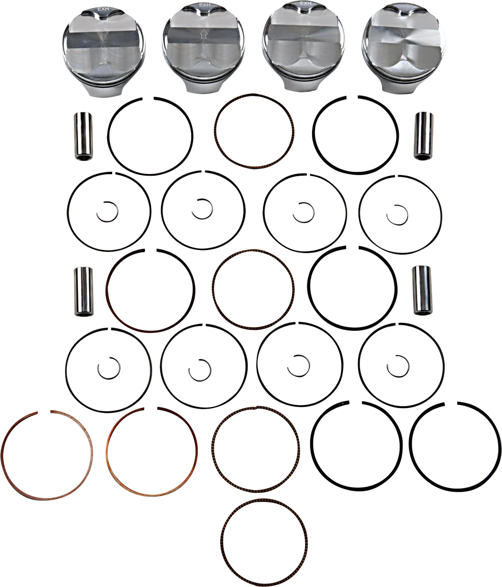 JE PISTONS Piston Kit - 76.00 mm - 13.5:1 CR - Kawasaki 222111