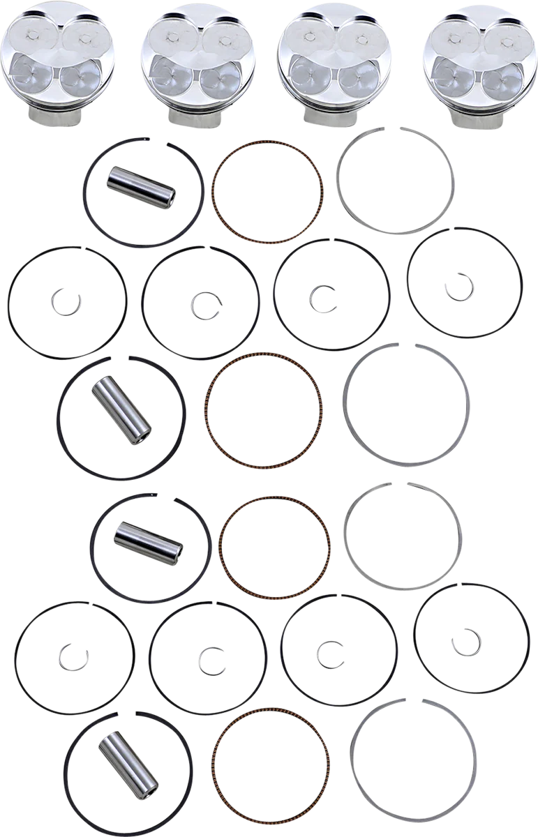 JE PISTONS Piston Kit - 80.00 mm - 13.5:1 CR - BMW 371970