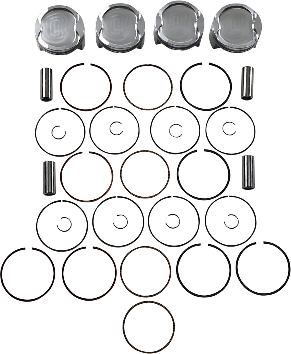 JE PISTONS Piston Kit - 81.00 mm - 8.7:1 CR - Suzuki 299834
