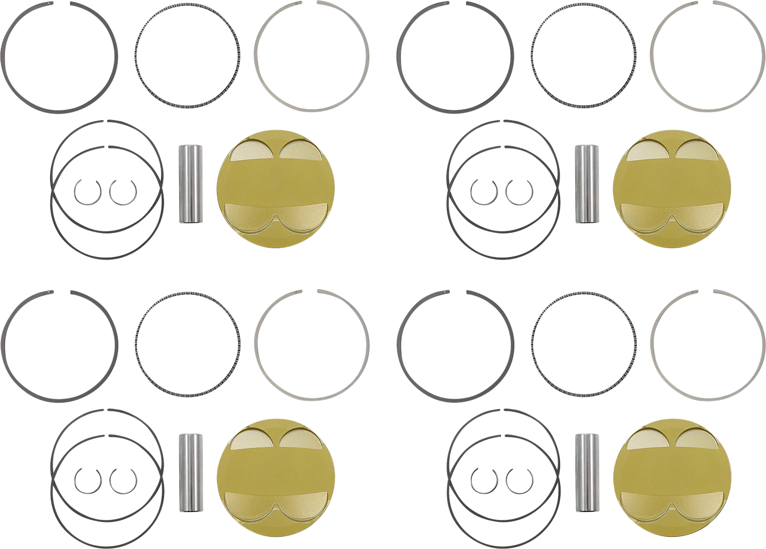 JE PISTONS Piston Kit - 84.00 mm - 13.5:1 CR - Suzuki GSX1300R '08-'19 379443