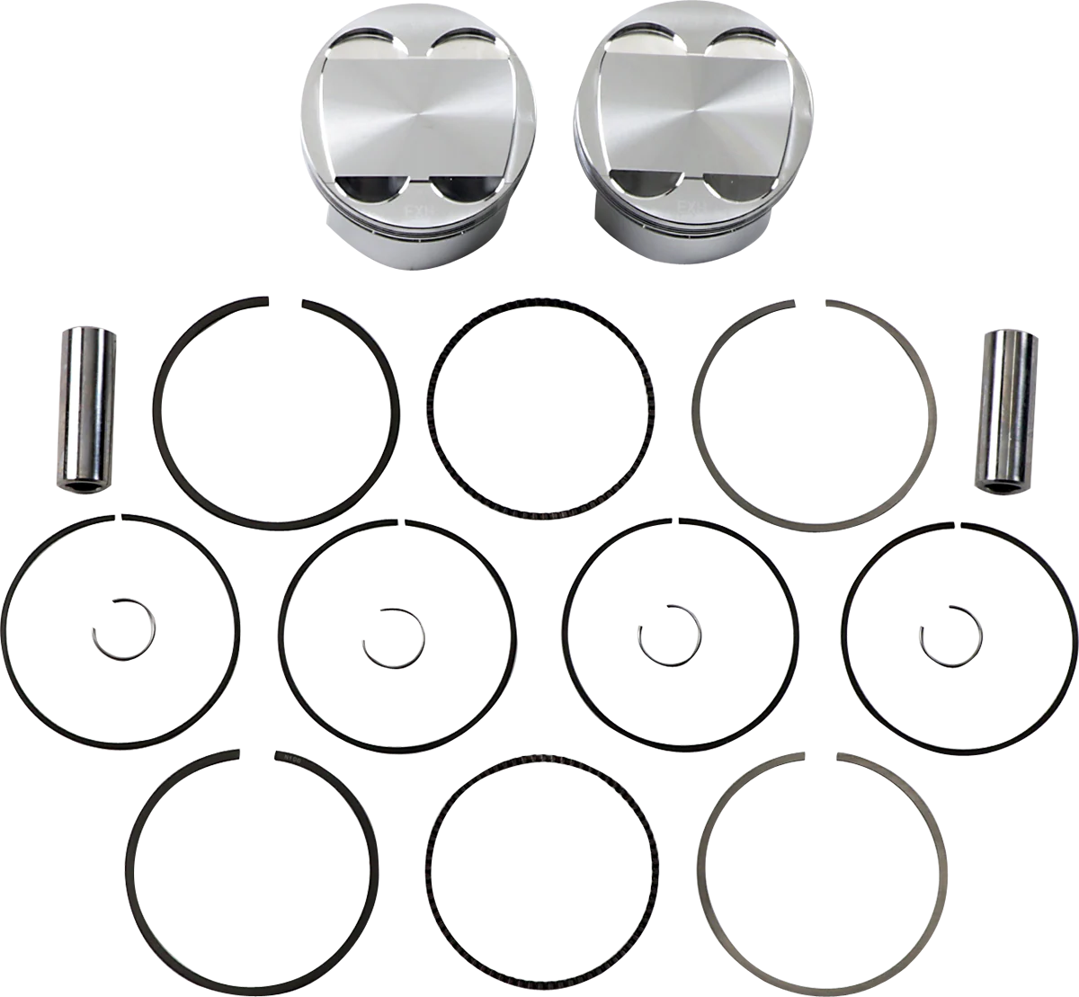 JE PISTONS Piston Kit - 85.00 mm - 12.0:1 CR - Kawasaki 317183
