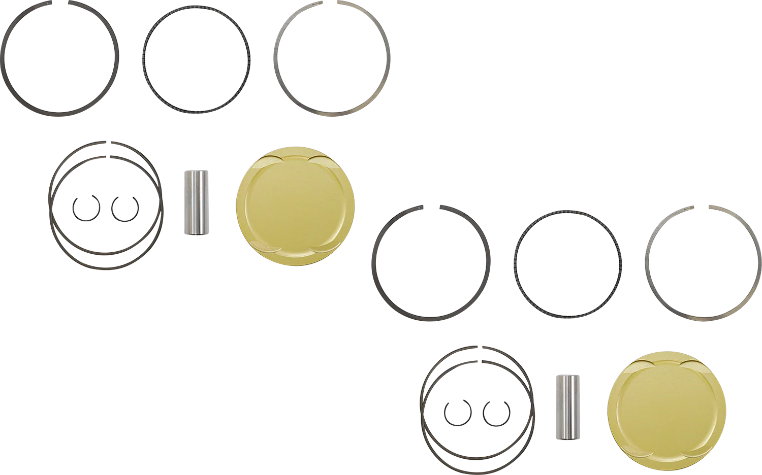 JE PISTONS Piston Kit - 93.00 mm - 10.5:1 CR - Polaris RZR XP1000/General 1000/RS1 379455