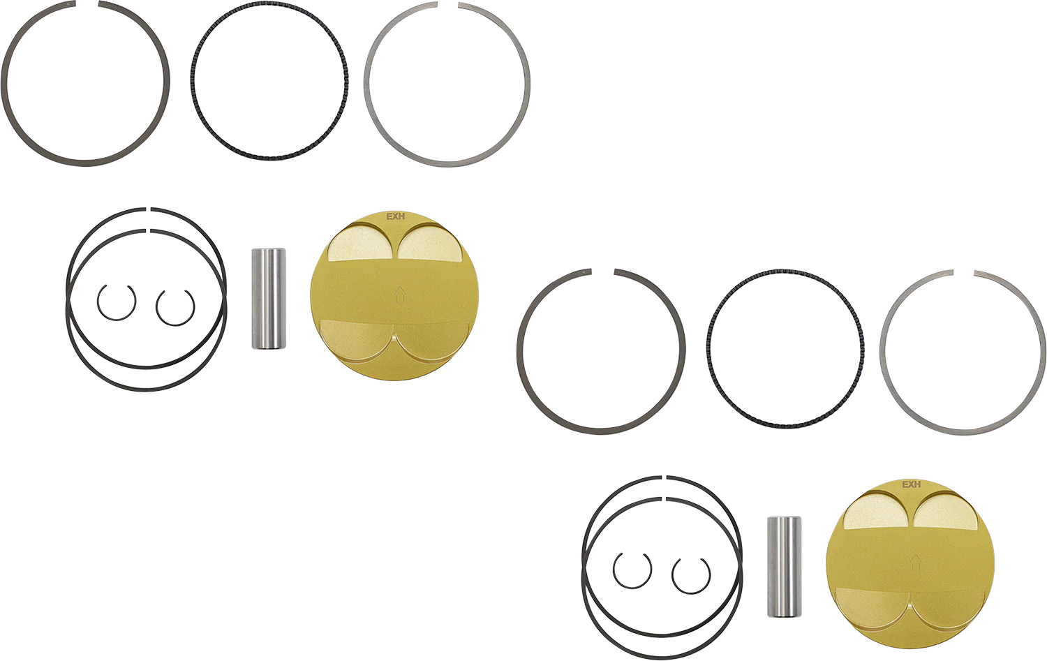 JE PISTONS Piston Kit - 93.00 mm - 10.5:1 CR - Polaris RZR XP900 379451