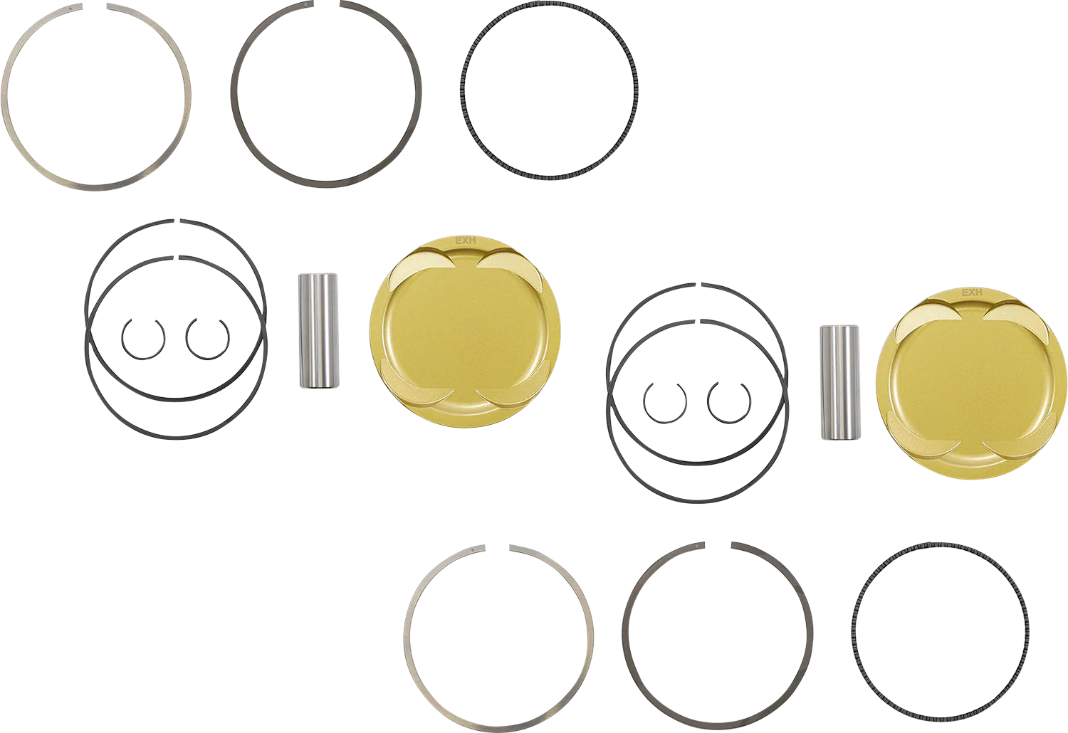 JE PISTONS Piston Kit - 93.00 mm - 9.5:1 CR - Polaris RZR XP900 379450