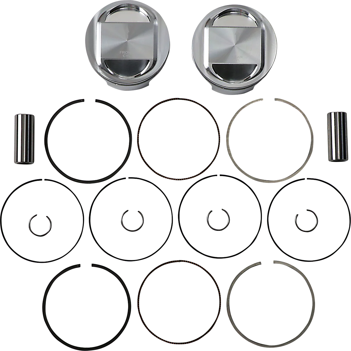 JE PISTONS Piston Kit - Bored to 95" - 10.5:1 CR - 88" Twin Cam 324716