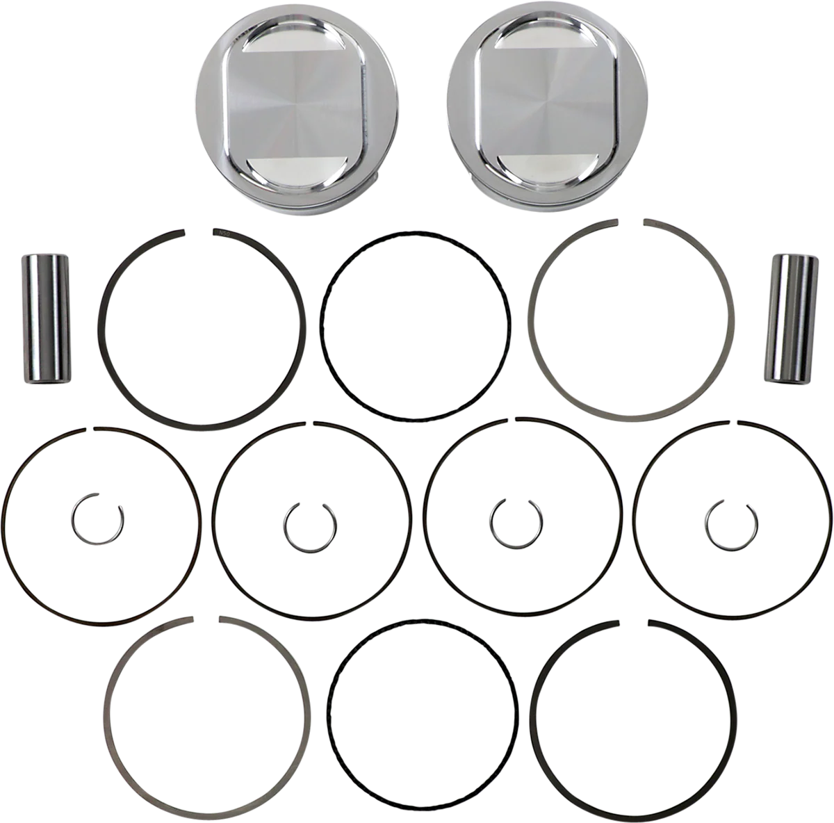 JE PISTONS Piston Kit - Bored to107" - 10.75:1 CR - 96"/103" Twin Cam 317212