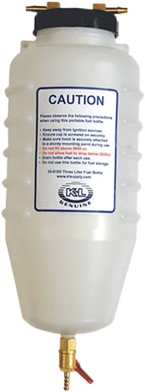 K&L SUPPLY Fuel Injected Rated Fuel Bottle - 3 Liters 35-8165