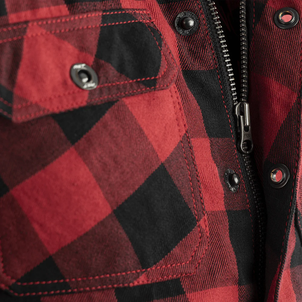Kevlar Lumberjack Ce Shirt Red Check Textile Lg - Image 3
