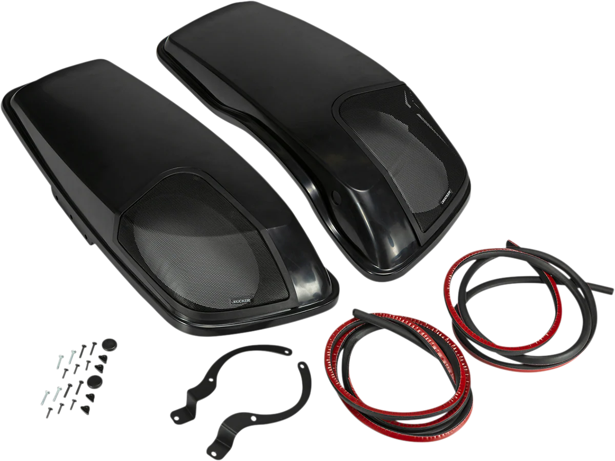 KICKER Speaker Lids - Vivid Black - Speakers Included 46HDBL69VB