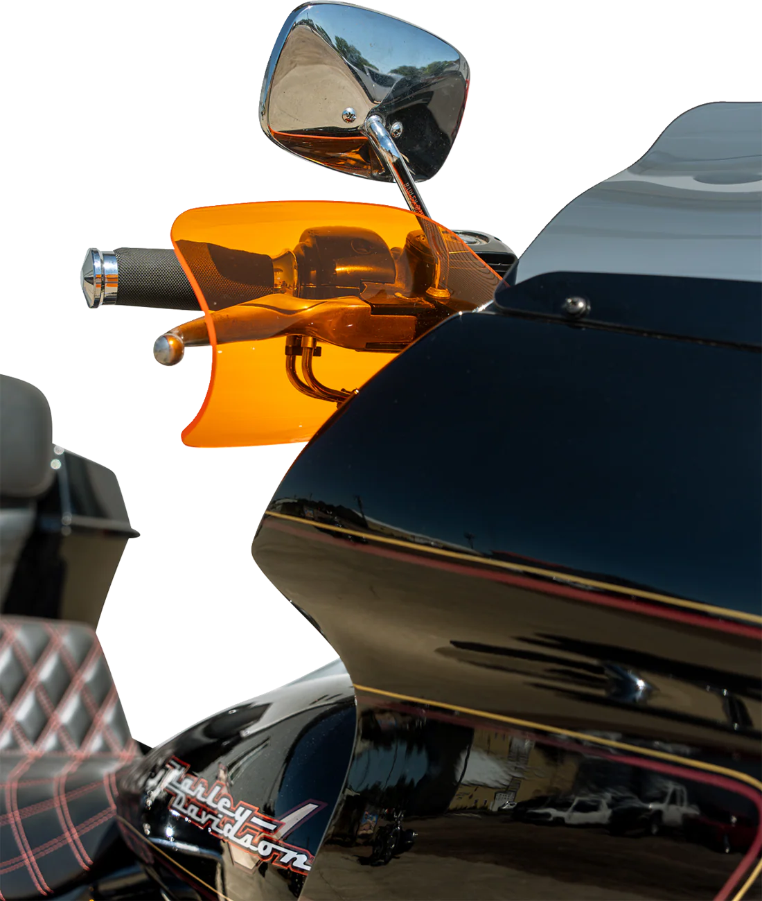 KLOCK WERKS Flare® Handguards - '23-'25 Harley-Davidson - Orange Ice KWS-01-0125-23 - Image 4