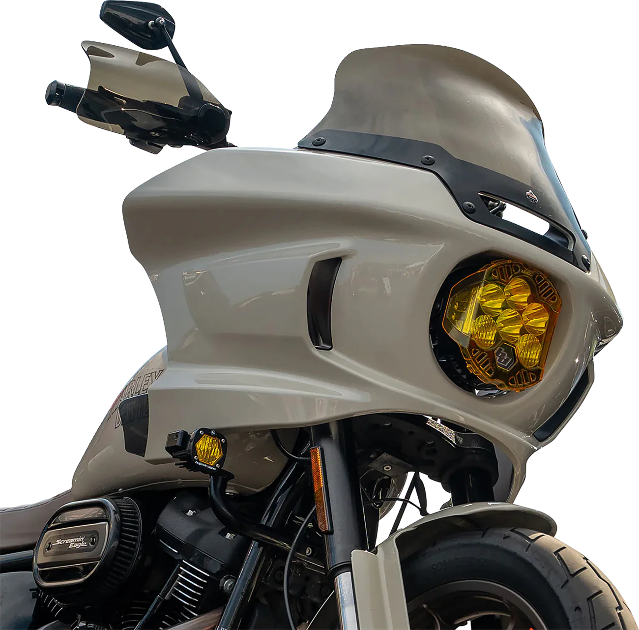 KLOCK WERKS Flare? Handguards - Harley-Davidson Cable Clutch - Bronze KWS-01-0135-CC - Image 3