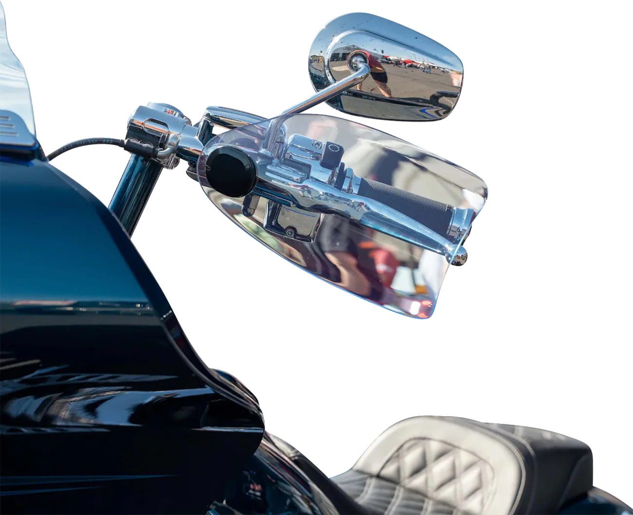 KLOCK WERKS Flare? Handguards - Harley-Davidson Hydraulic Clutch - Blue Ice KWS-01-0128-HC - Image 3