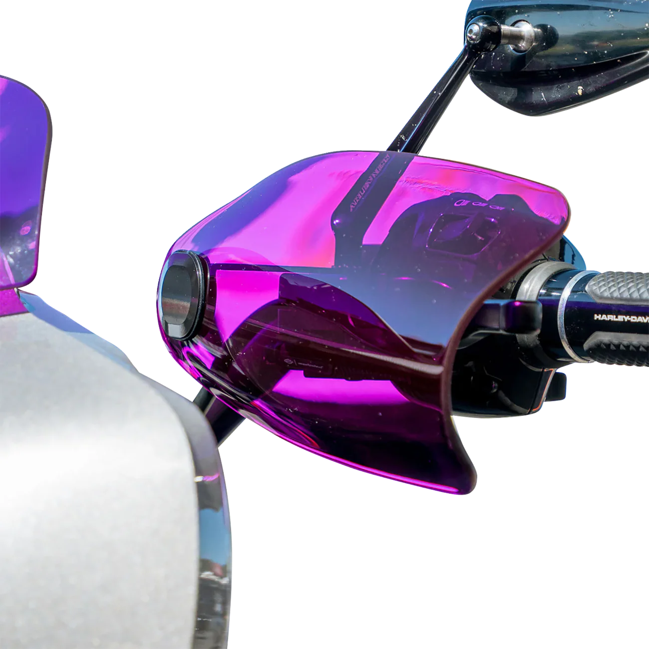 KLOCK WERKS Flare? Handguards - Harley-Davidson Hydraulic Clutch - Purple KWS-01-0134-HC - Image 4