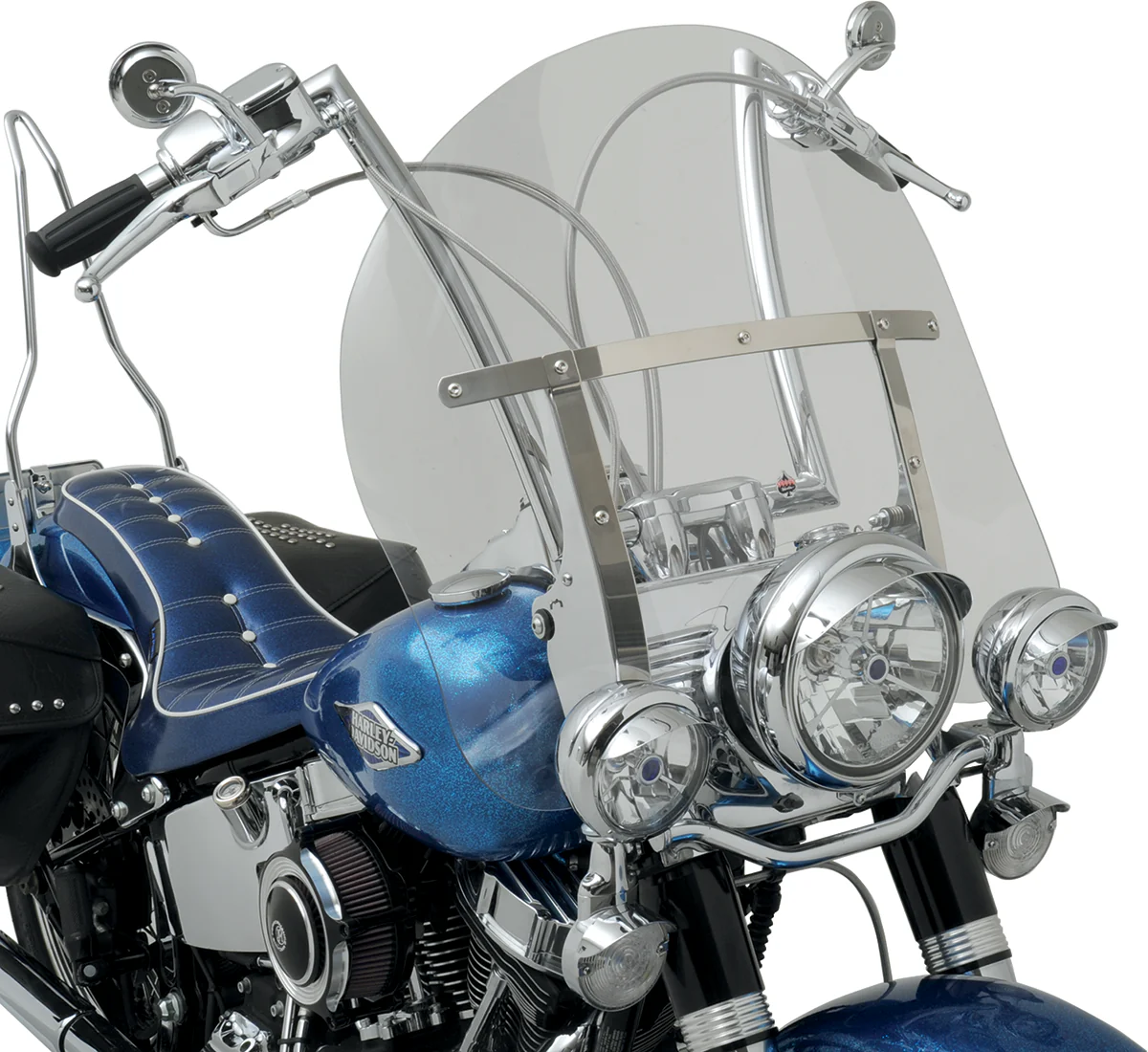 KLOCK WERKS Flare* Windshield - 17" - Clear - FLST KWW-02-0235 - Image 2